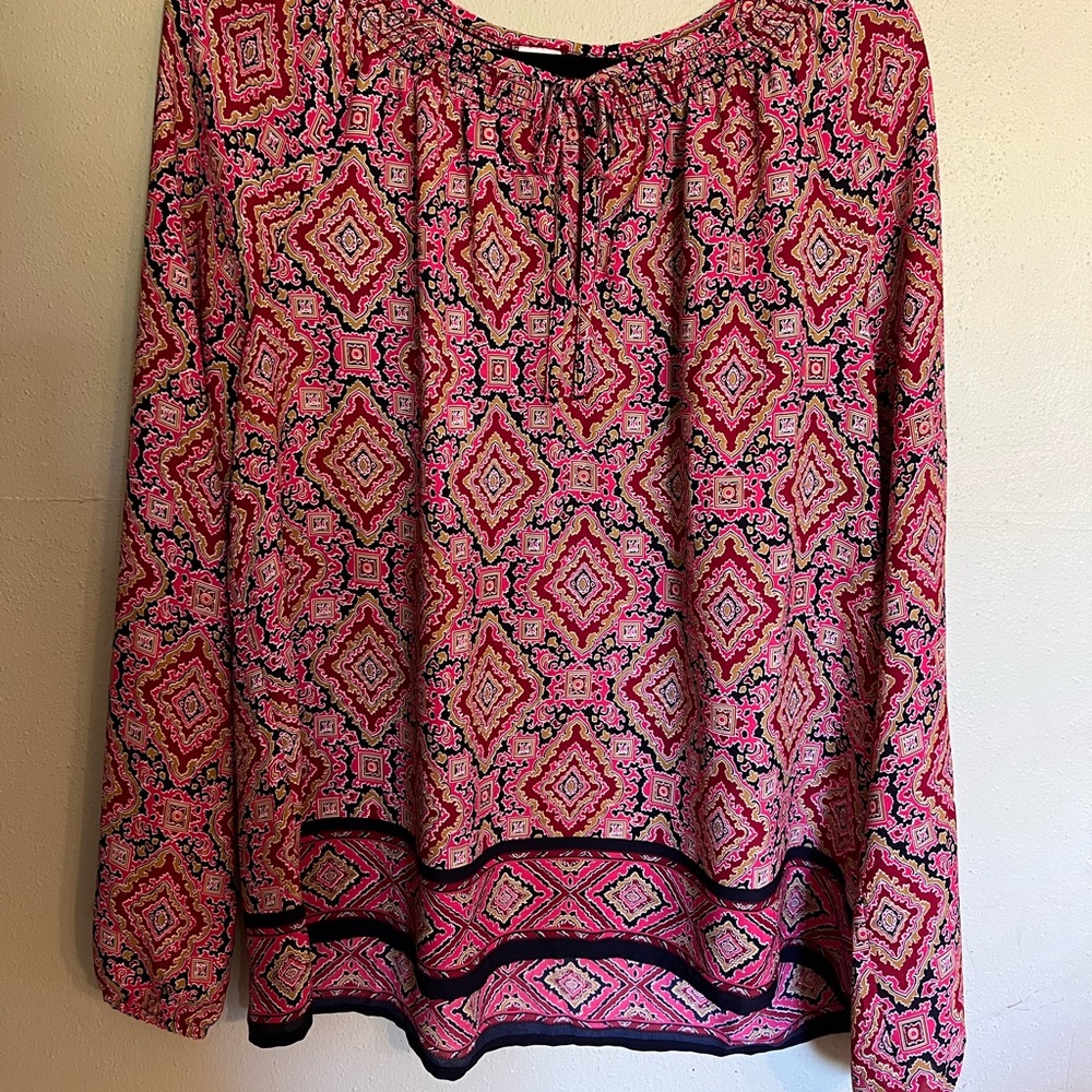 🌟Women’s Gap Multi/Pink/Blue Top Size L